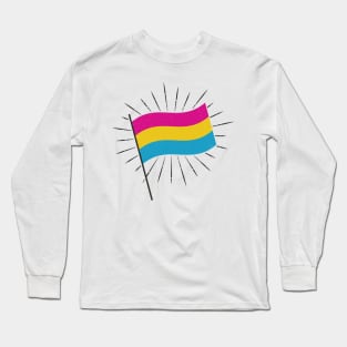 Retro Pan Pride Flag Long Sleeve T-Shirt